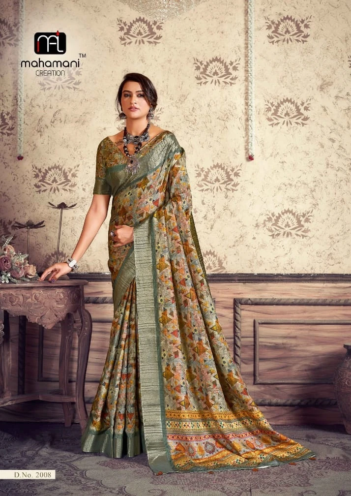 Mahamani Creation Kangan Vol 2 Heavy Gotha Silk Wholesale Sarees Catalog — Wholesale Sarees, MPA wholesale from Surat - Gallery Image 2